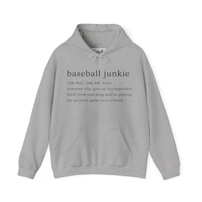 BASEBALL JUNKIE (definition hoodie- light colors)
