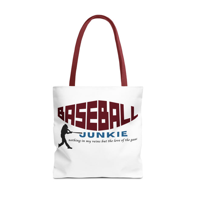 BASEBALL JUNKIE - Tote Bag (White)