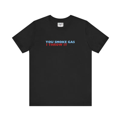 SMOKE GAS (Simple Design) - Unisex Jersey Short Sleeve Tee