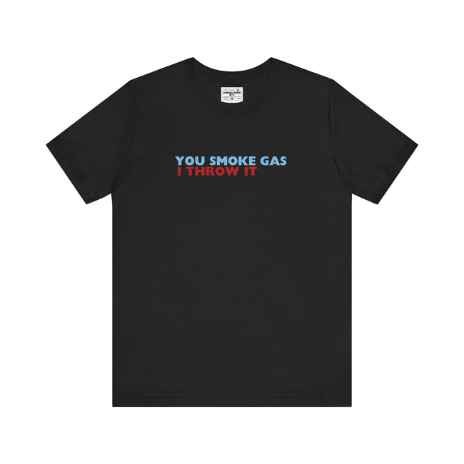 SMOKE GAS (Simple Design) - Unisex Jersey Short Sleeve Tee