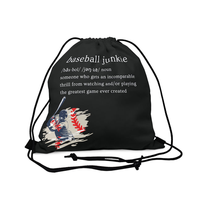 Baseball Junkie 365- Outdoor Drawstring Bag