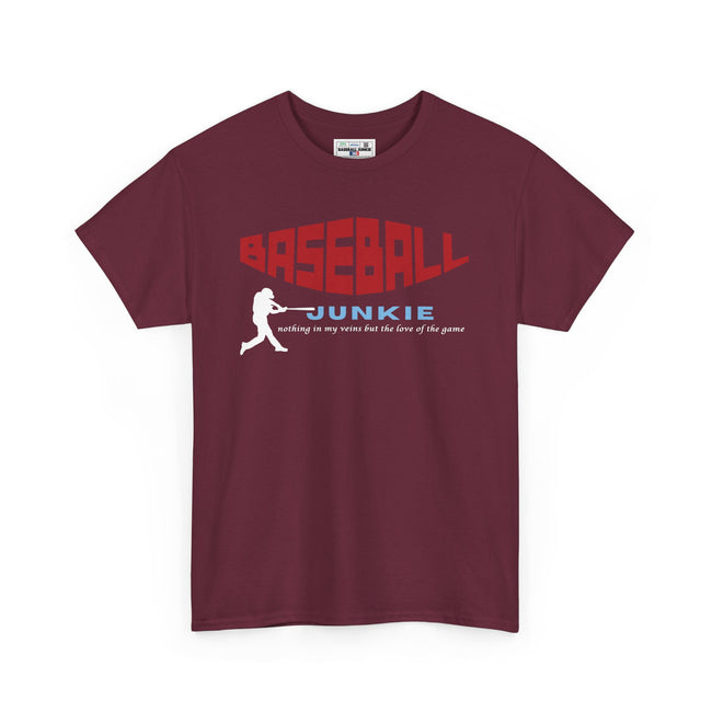 BASEBALL JUNKIE - Unisex Heavy Cotton Tee
