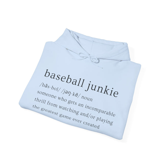 BASEBALL JUNKIE (definition hoodie- light colors)