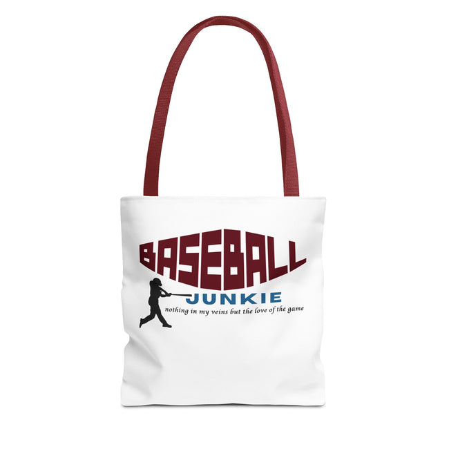 BASEBALL JUNKIE - Tote Bag (White)