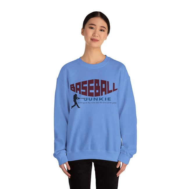 BASEBALL JUNKIE - Unisex Heavy Blend™ Crewneck Sweatshirt