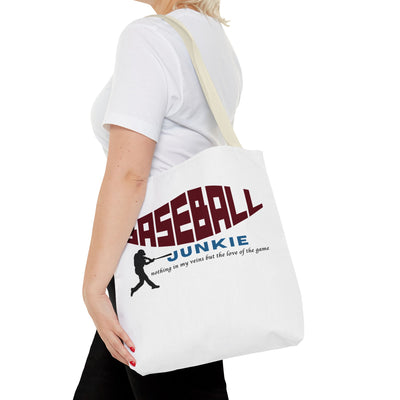 BASEBALL JUNKIE - Tote Bag (White)