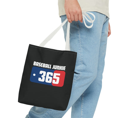 BASEBALL JUNKIE 365 - Tote Bag (Black)
