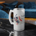 Baseball Junkie 365 Frosted Glass Beer Mug