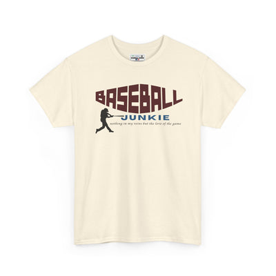 BASEBALL JUNKIE - Unisex Heavy Cotton Tee