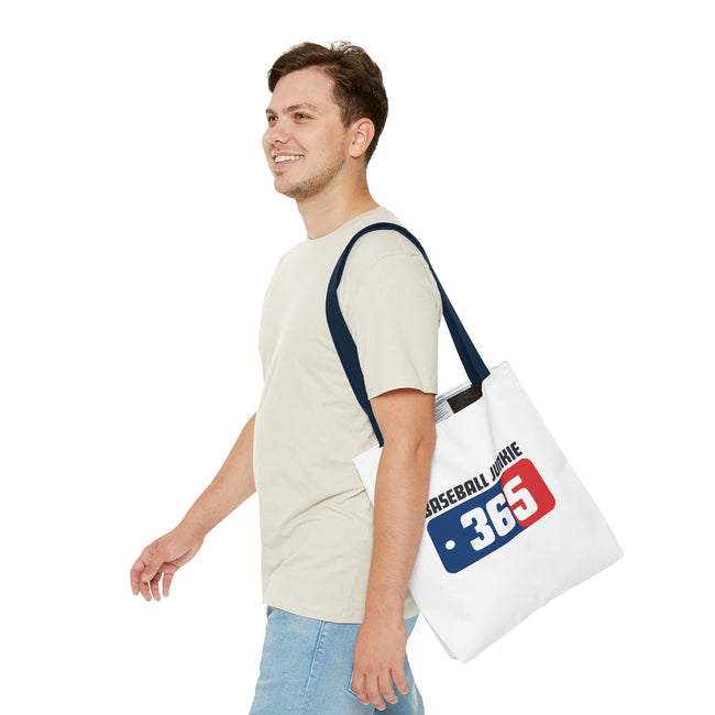 BASEBALL JUNKIE 365 - Tote Bag (White)