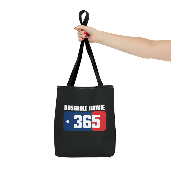 BASEBALL JUNKIE 365 - Tote Bag (Black)