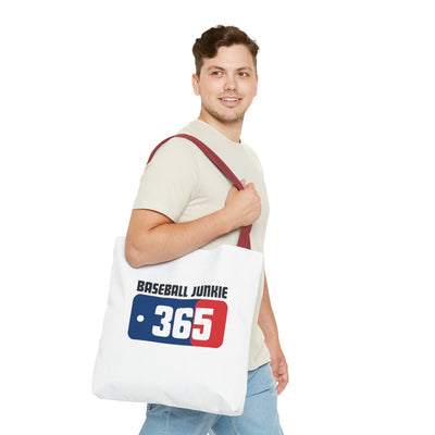 BASEBALL JUNKIE 365 - Tote Bag (White)