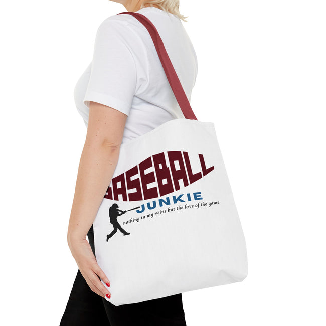 BASEBALL JUNKIE - Tote Bag (White)