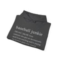 BASEBALL JUNKIE (definition hoodie-dark colors)