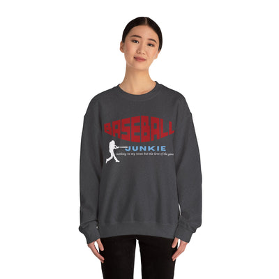 BASEBALL JUNKIE - Unisex Heavy Blend™ Crewneck Sweatshirt