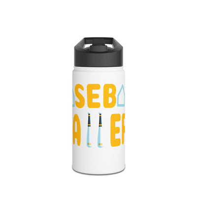 Baseball Matters Stainless Steel Water Bottle, Standard Lid