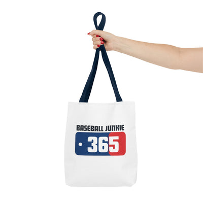 BASEBALL JUNKIE 365 - Tote Bag (White)