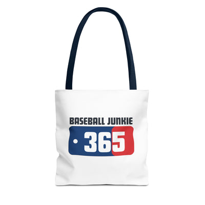 BASEBALL JUNKIE 365 - Tote Bag (White)