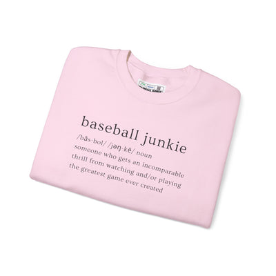 BASEBALL JUNKIE (Definition) - Unisex Heavy Blend™ Crewneck Sweatshirt