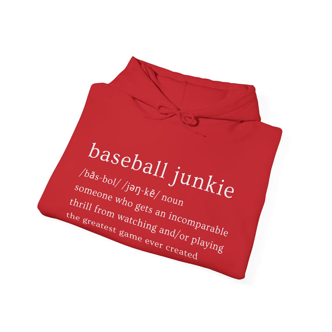 BASEBALL JUNKIE (definition hoodie-dark colors)