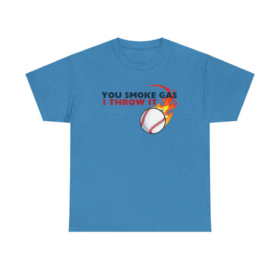 SMOKE GAS, THROW IT - Unisex Heavy Cotton Tee