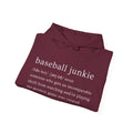 BASEBALL JUNKIE (definition hoodie-dark colors)