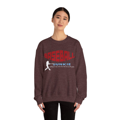 BASEBALL JUNKIE - Unisex Heavy Blend™ Crewneck Sweatshirt