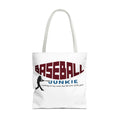 BASEBALL JUNKIE - Tote Bag (White)