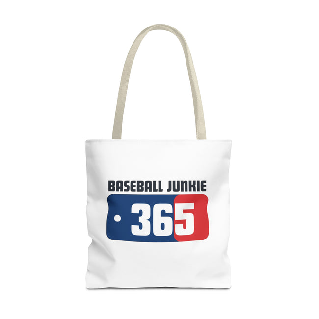 BASEBALL JUNKIE 365 - Tote Bag (White)