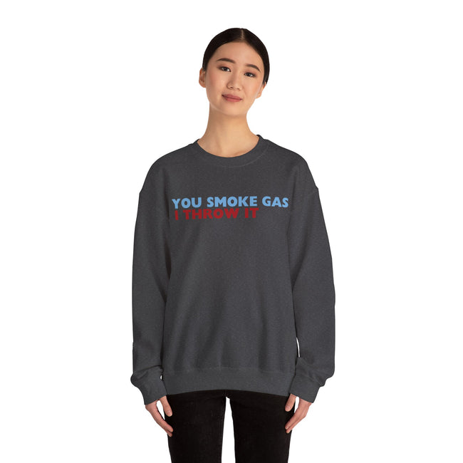 SMOKE GAS (Plain) - Unisex Heavy Blend™ Crewneck Sweatshirt