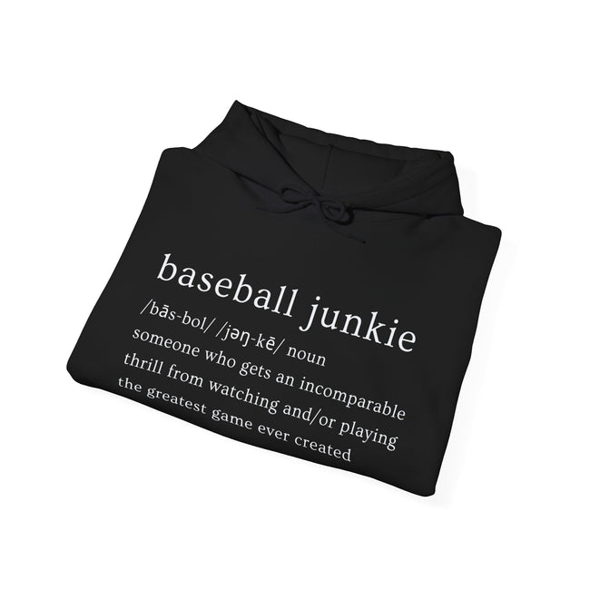 BASEBALL JUNKIE (definition hoodie-dark colors)