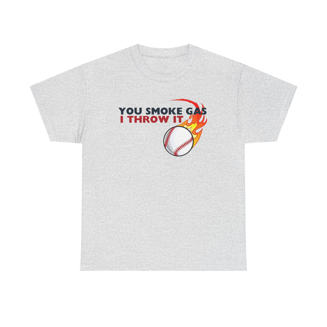 SMOKE GAS, THROW IT - Unisex Heavy Cotton Tee