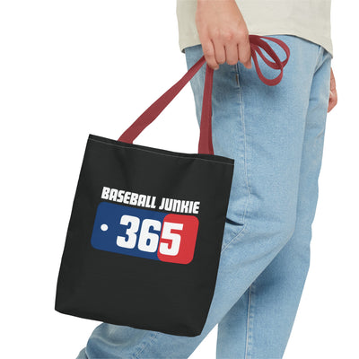 BASEBALL JUNKIE 365 - Tote Bag (Black)