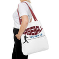 BASEBALL JUNKIE - Tote Bag (White)