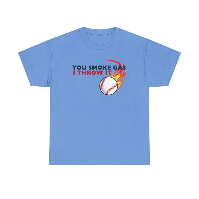 SMOKE GAS, THROW IT - Unisex Heavy Cotton Tee