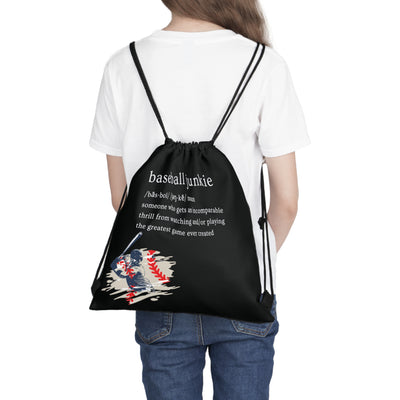 Baseball Junkie 365- Outdoor Drawstring Bag