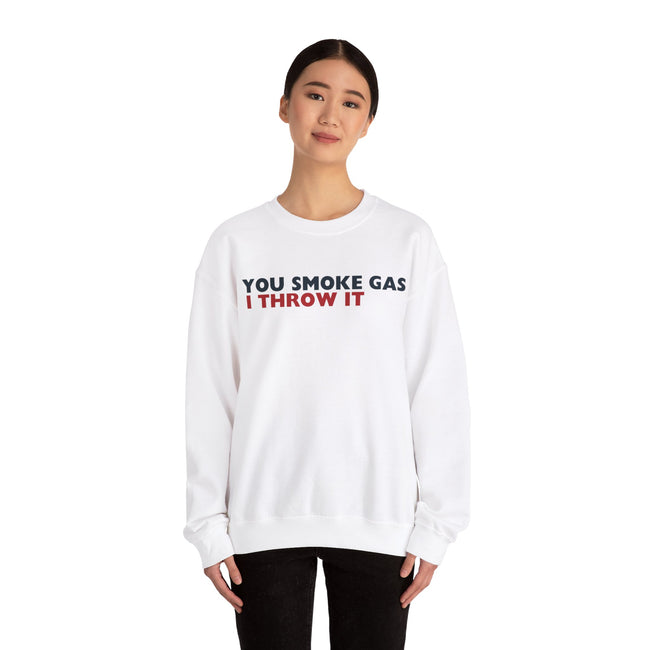 SMOKE GAS (Plain) - Unisex Heavy Blend™ Crewneck Sweatshirt