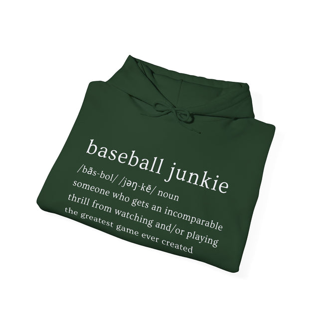 BASEBALL JUNKIE (definition hoodie-dark colors)