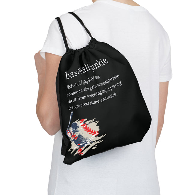 Baseball Junkie 365- Outdoor Drawstring Bag