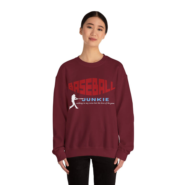 BASEBALL JUNKIE - Unisex Heavy Blend™ Crewneck Sweatshirt