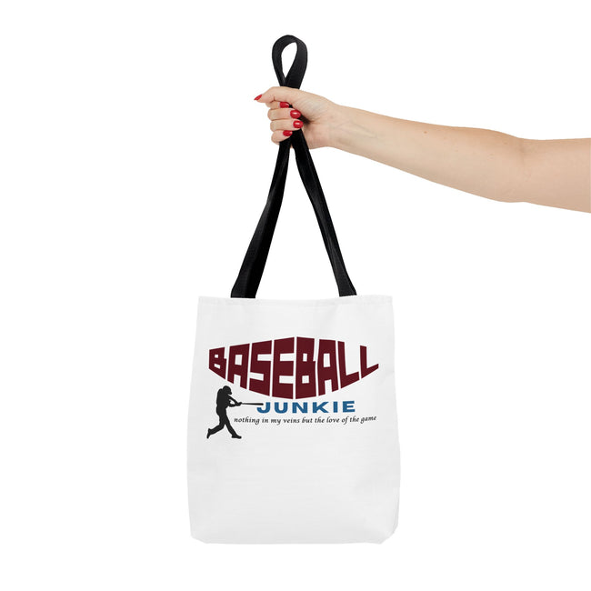 BASEBALL JUNKIE - Tote Bag (White)