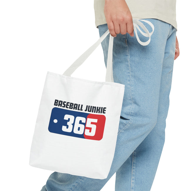 BASEBALL JUNKIE 365 - Tote Bag (White)