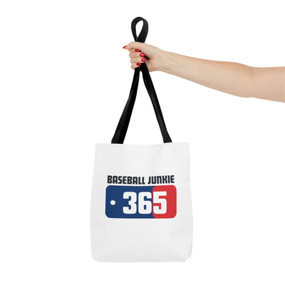 BASEBALL JUNKIE 365 - Tote Bag (White)