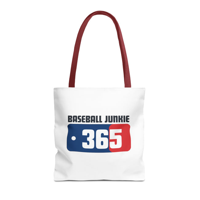 BASEBALL JUNKIE 365 - Tote Bag (White)