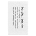 BASEBALL JUNKIE DEFINITION - Rally Towel (White)
