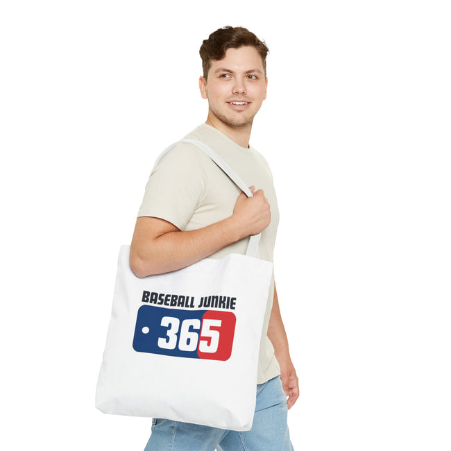 BASEBALL JUNKIE 365 - Tote Bag (White)