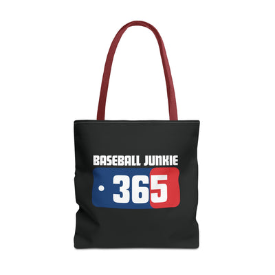 BASEBALL JUNKIE 365 - Tote Bag (Black)