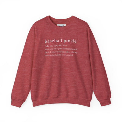 BASEBALL JUNKIE (Definition) - Unisex Heavy Blend™ Crewneck Sweatshirt