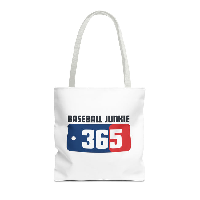 BASEBALL JUNKIE 365 - Tote Bag (White)