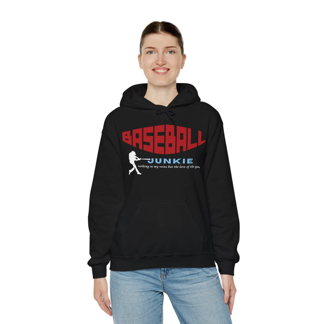 BASEBALL JUNKIE - Unisex Heavy Blend™ Hooded Sweatshirt